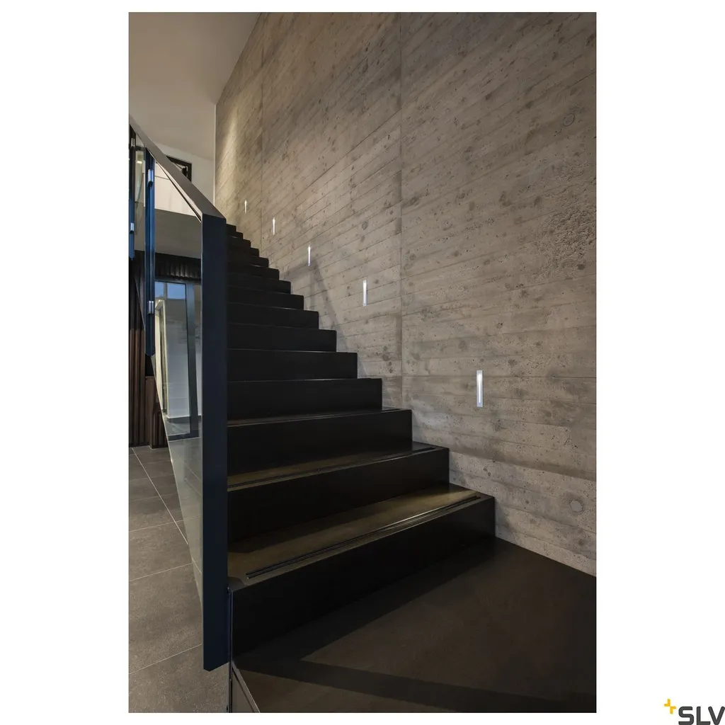 Éclairage de Marche LED Encastrable Blanc 3000K pour Escalier et Mur - 2