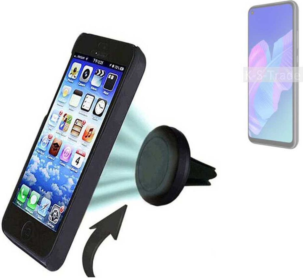 K-S-Trade Kompatibel mit Huawei P40 lite E Auto Handy Halterung KFZ Halter Lüftungsgitterhalterung Air Vent mount Smartphone Halter