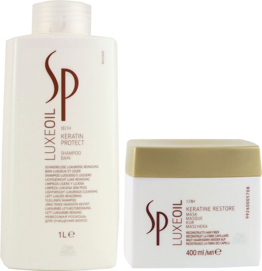Wella Sp Luxe Oil Shampoo 1000ml + Mask 400ml
