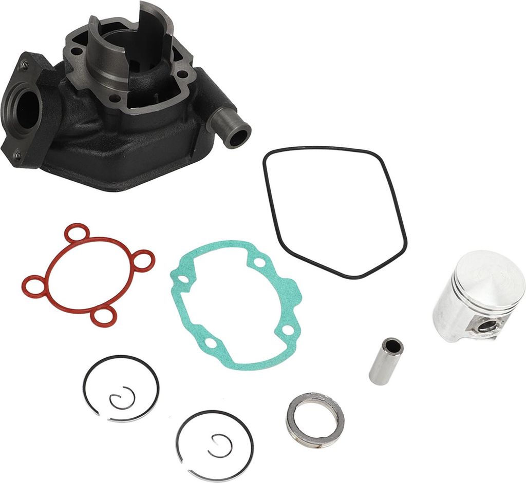 50cc Motorkolben-Zylinder-Kit, 40 mm Durchmesser, Dichtungsring-Set, Ersatz für Peugeot Speedfight 3/4 2-Takt