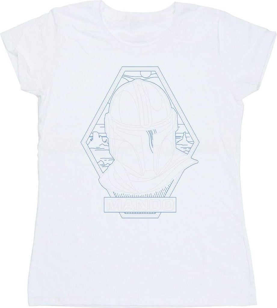 Star Wars - "The Mandalorian" T-Shirt für Damen BI43380 (M) Produktbild 