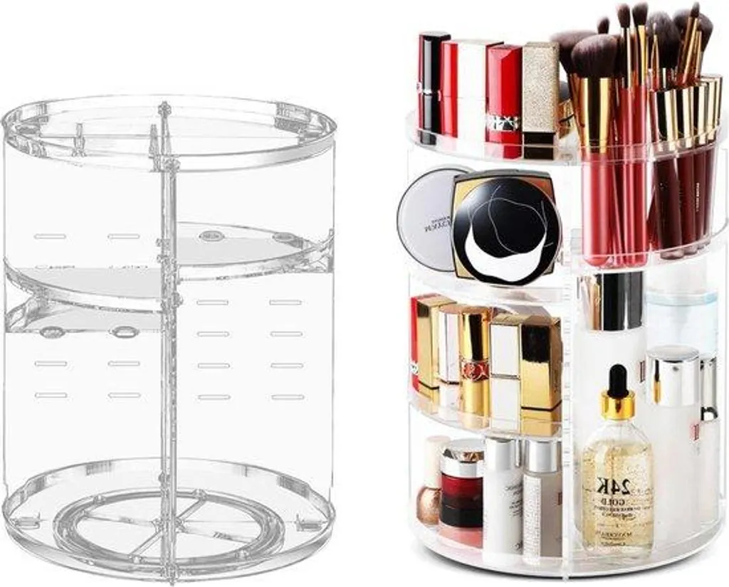 Organiseur maquillage rotatif - Fini le désordre sur la coiffeuse