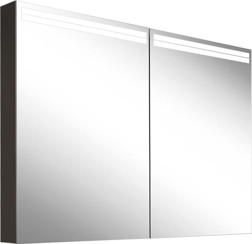 Schneider ARANGA TW Lichtspiegelschrank, 2 Türen, 995x120x700mm, Lichtbänder oben, 160.500.01.44