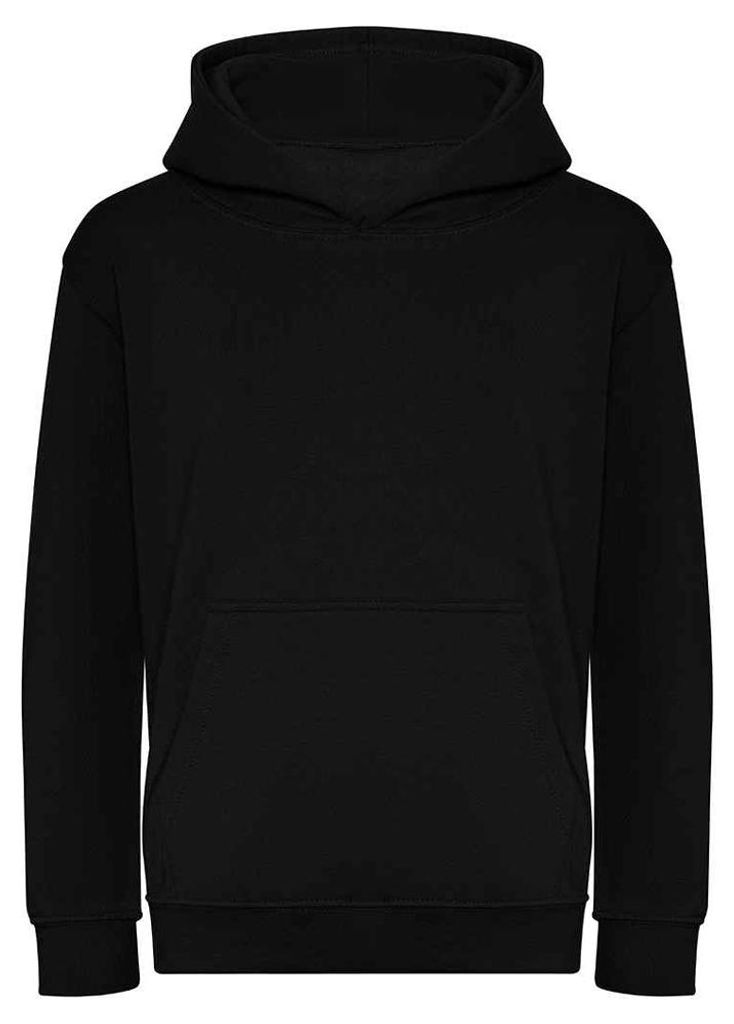 Awdis - Kapuzenpullover für Kinder, Baumwolle aus biologischem Anbau LT2633 (128) (Schwarz)