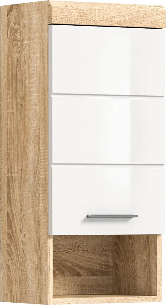 Meuble de salle de bain suspendu Rootz Lambada en bois Chêne Sonoma