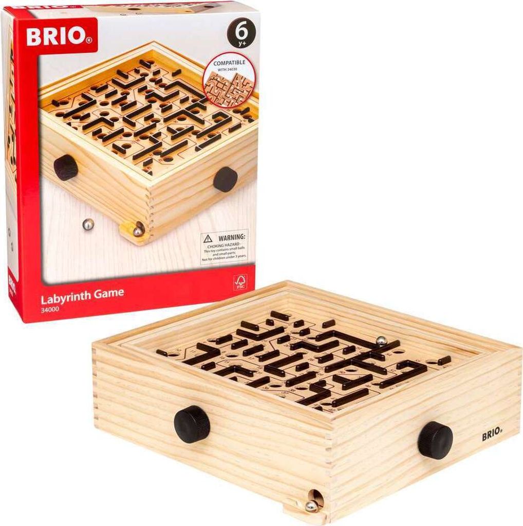 BriO Labyrinth 34000 - Holz-Labyrinthe für Kinder ab 6 Jahren