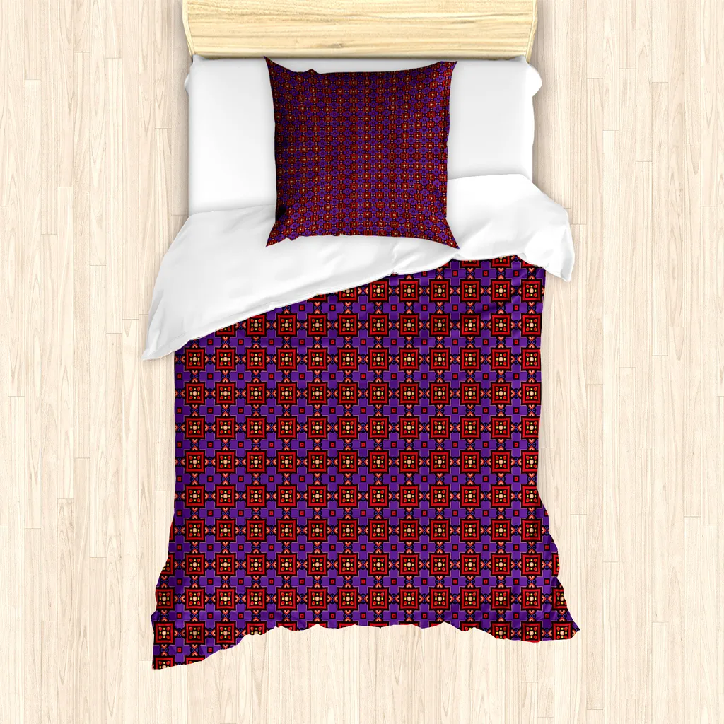 Set Letto Singolo Geometrico ABAKUHAUS | Antiacaro e Ipoallergenico