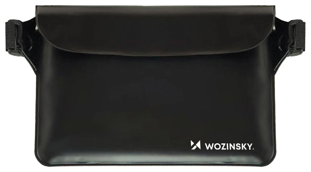 Saszetka Wozinsky WWS-01, waterdichte buikriem, PVC, zwart Productafbeelding 