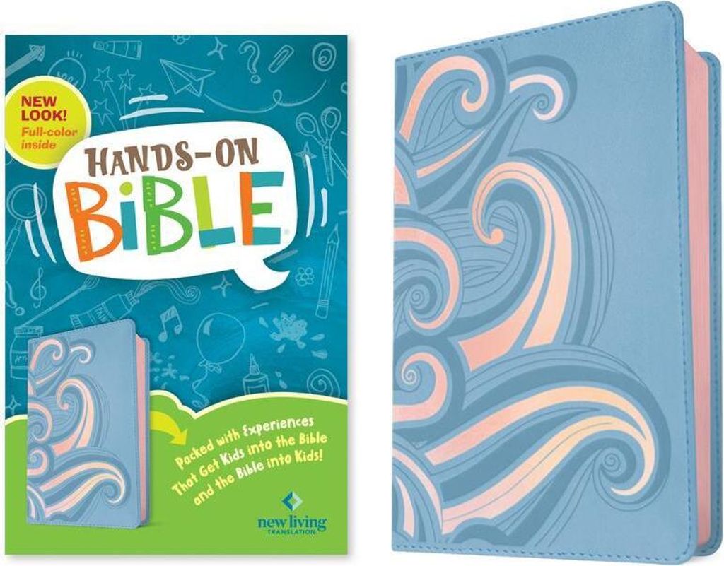 NLT Hands-On Bible, Third Edition (Leatherlike, Periwinkle Pink Waves)