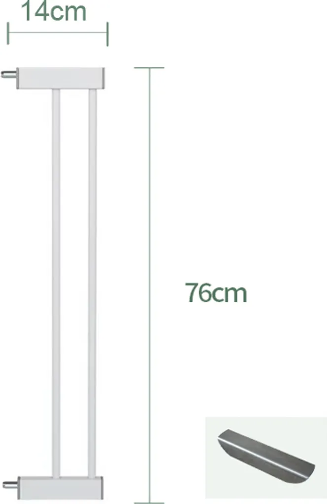 XAdventure Extension de Barrière d'escalier 14cm Blanc pour Sécurité
