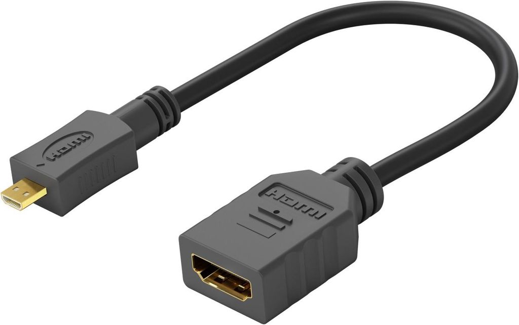 Goobay Micro HDMI / HDMI-Adapter, 4K/60Hz, Produktbild 