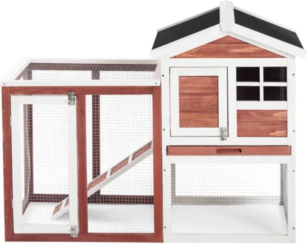 Bolt Edge Kleintierhaus – Holz – Für Nagetiere und Kaninchen – Innen- und Außenbereich