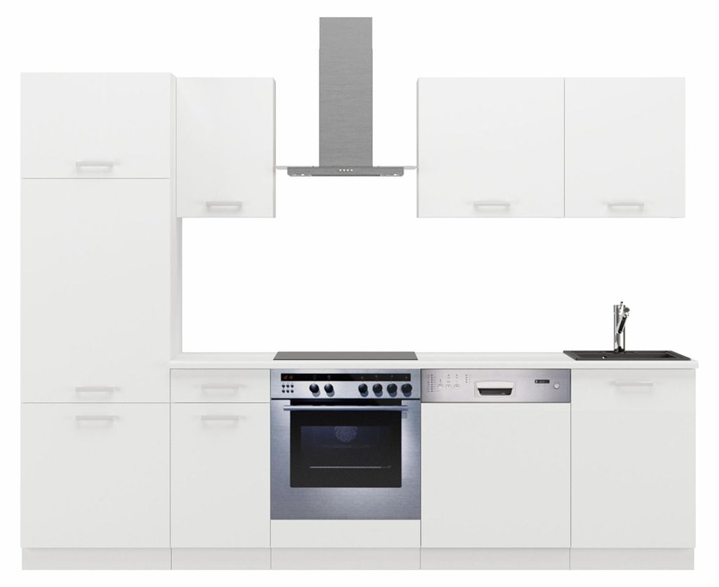 Küche Toni 270 cm Küchenzeile Küchenblock Singleküche Produktbild 