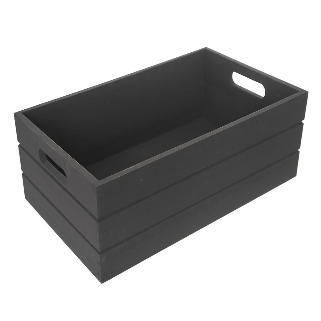 Orion Box 36 × 26 × 15 cm anthrazit, Holz