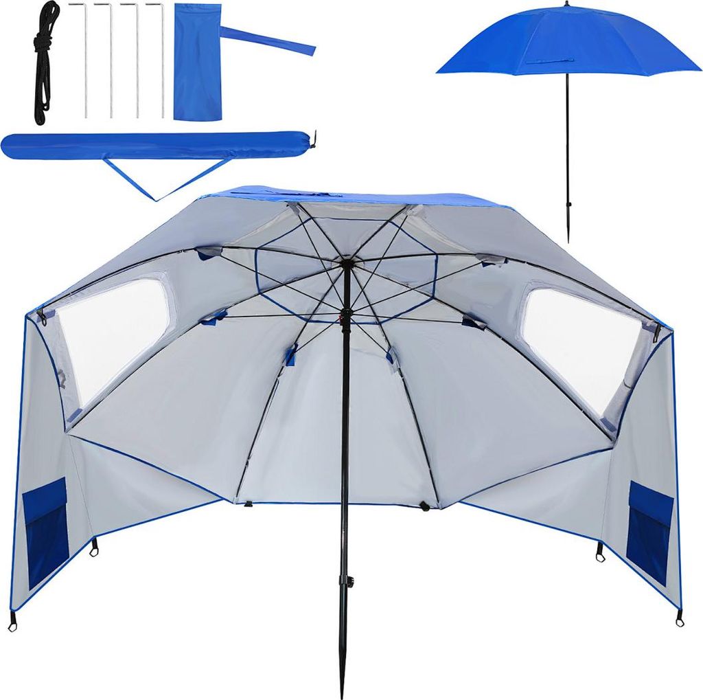 Faziango Strandschirm 210 cm Sonnenschirm mit UV Schutz Produktbild 