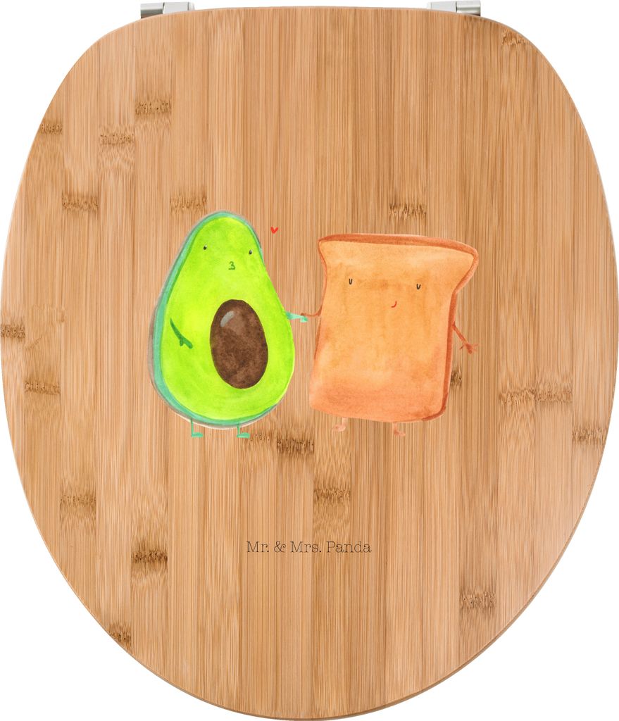 Mr. & Mrs. Panda klo deckel Avocado Toast - Transparent - Geschenk, Hochzeit, Liebe, Toilettendeckel, WC, WC-Sitz, Hochzeitsgeschenk, Sitz, Toastbr...
