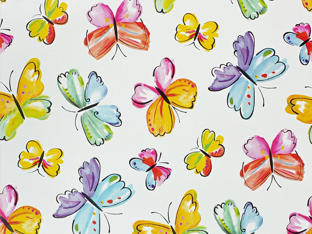 Klebefolie Möbel 45x25 cm - Schmetterlinge - Selbstklebende Möbelfolie im Deko-Stil - Klebefolie für Möbel ideal für Küche, Bad und DIY Projekte