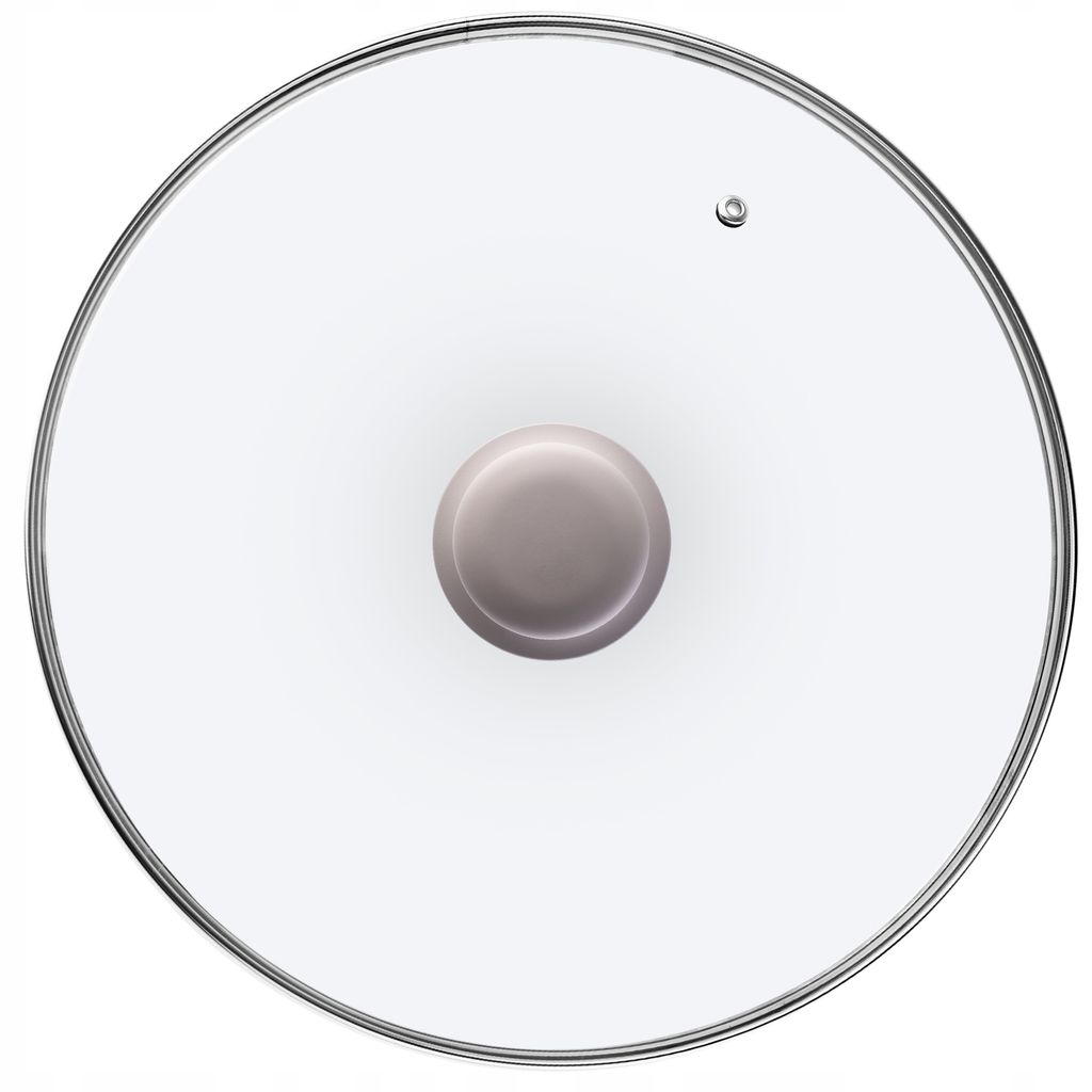 KADAX Glasdeckel mit Silikongriff "Tolfa", hitzebeständiger Kochtopfdeckel, 26 cm