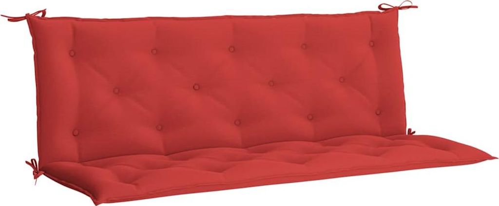 vidaXL Gartenbank-Auflage Rot 150x(50+50)x7 cm Oxford-Gewebe