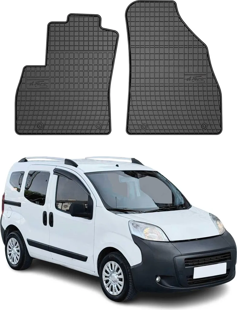 Tappetini Professionali in Gomma per Citroen Nemo 2007-2017