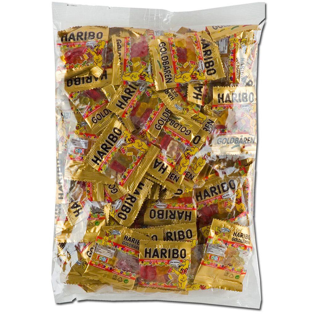 Haribo Goldbären Minibeutel Portionspackungen Mini Bären 100 Stück
