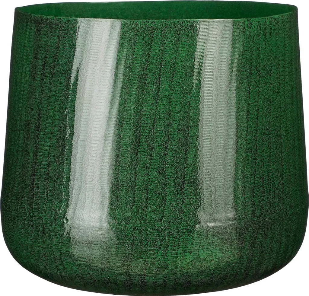 Pot de fleurs intérieur Benson Vert Foncé pour décoration salon Ø26 cm