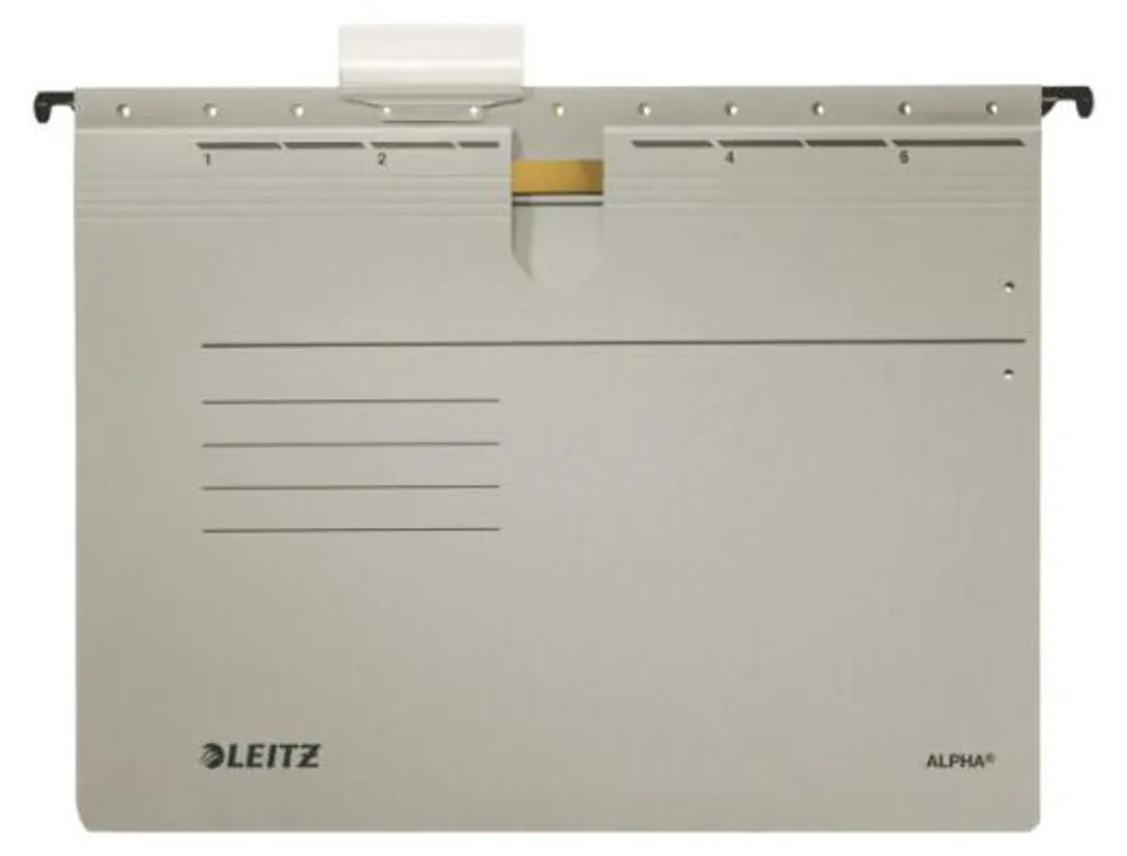 Dossier suspendu gris Leitz ALPHA pour le classement A4 - 5 pièces solides - 4