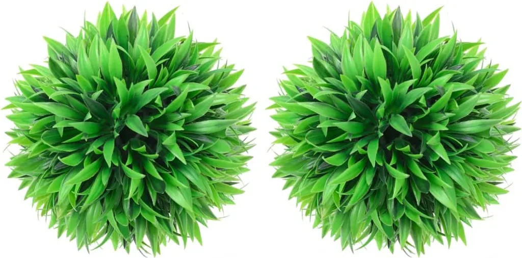 vidaXL Palline artificiali di bosso 2 pz. 20 cm - Piante artificiali - 2
