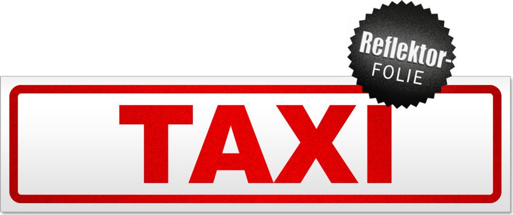 Taxi Magnetschild Schild magnetisch