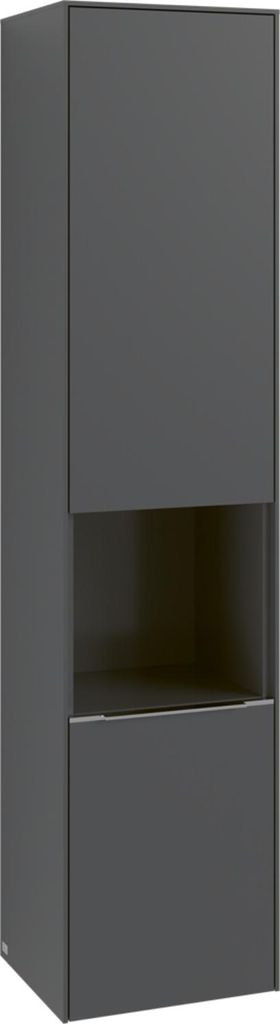 Villeroy & Boch Subway 3.0 Hochschrank, 1 offenes Fach und 2 Türen Anschlag rechts, 400x1710x362mm, C58901AF