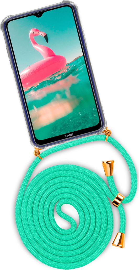 TWIST-Case + TWIST-Cord für Xiaomi Redmi Note 8T, Farbe:Icy Mint (Gold)