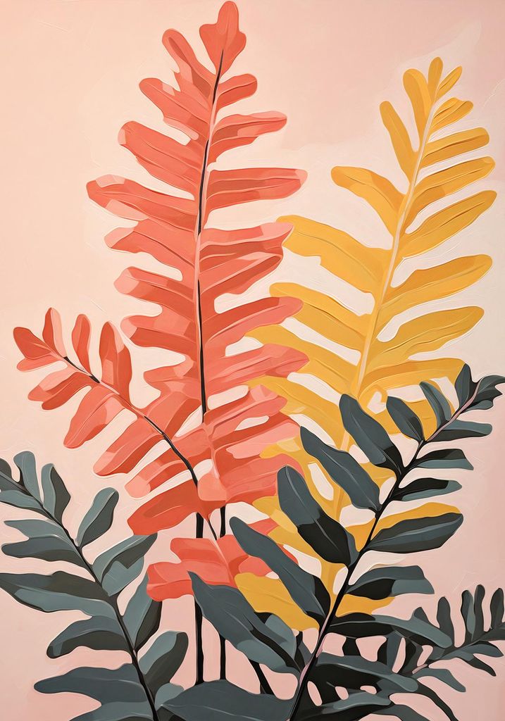 Plakat 70x100cm Farbpalette Natur