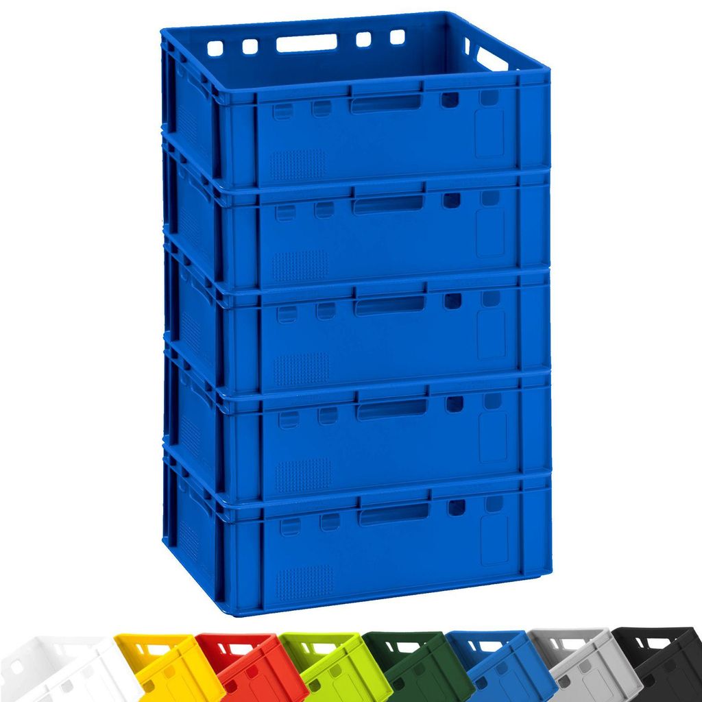 5x Fleischkiste E2 Fleischerkiste Eurobox 60x40x20cm Produktbild 