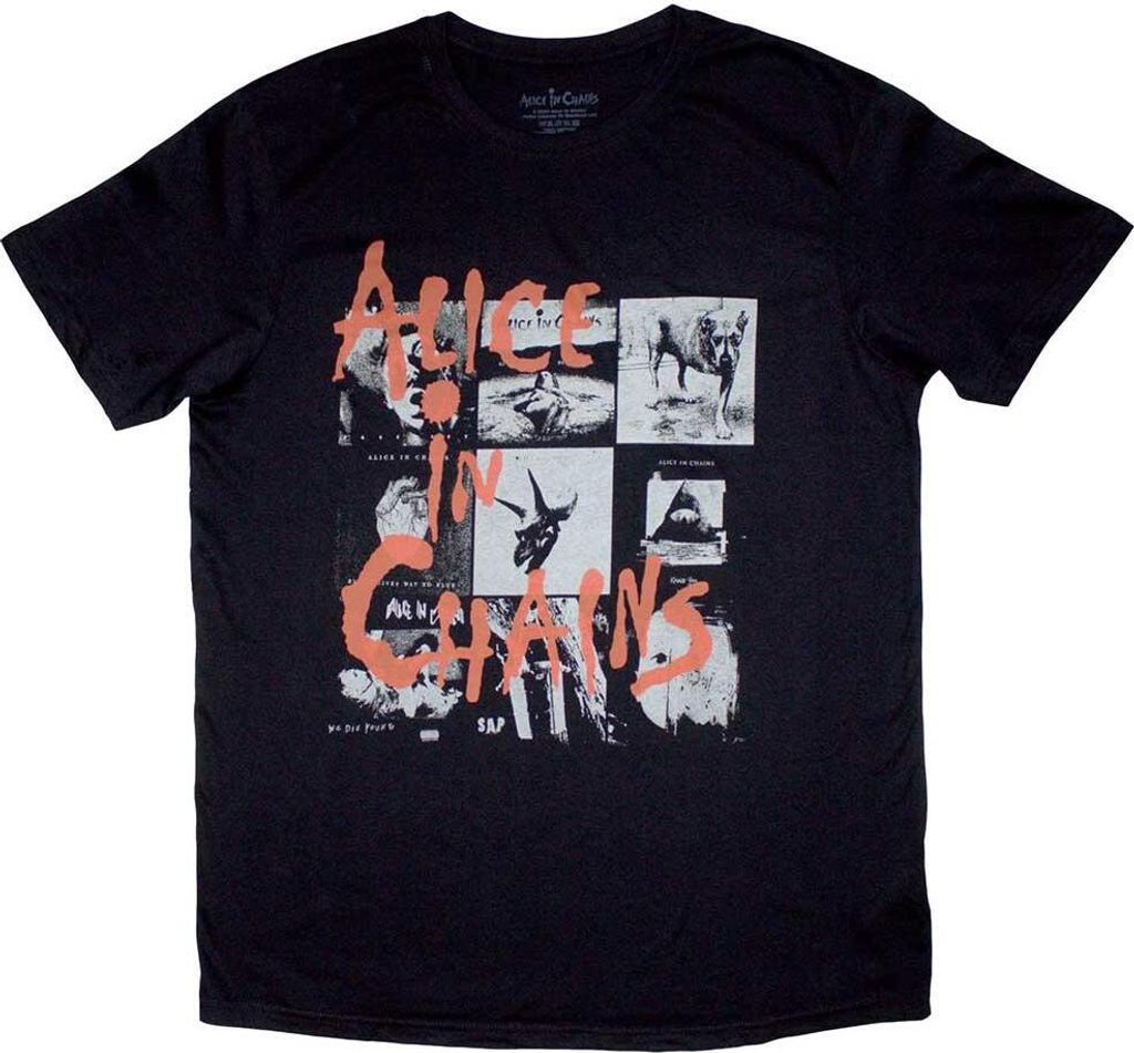 Alice In Chains - T-Shirt für Herren/Damen Uni RO12018 (S) (Schwarz)
