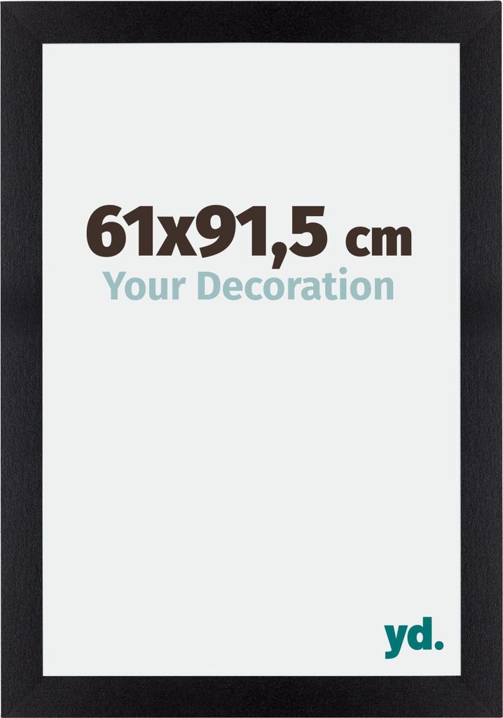Bilderrahmen, 61x91.5 cm, Schwarz Matt, MDF, Mura