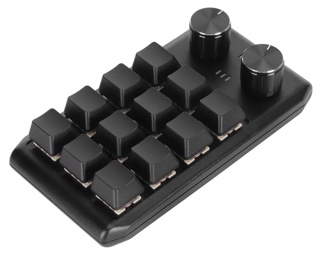 Clavier programmable 12 touches mécaniques avec 2 boutons de contrôle