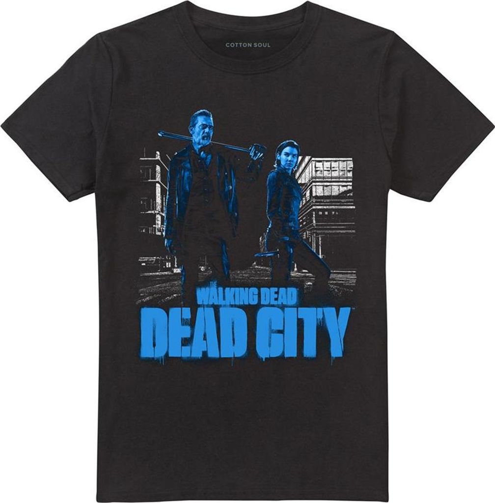 The Walking Dead - "Dead City" T-Shirt für Herren/Damen Uni TV31405 (5XL) (Schwarz)