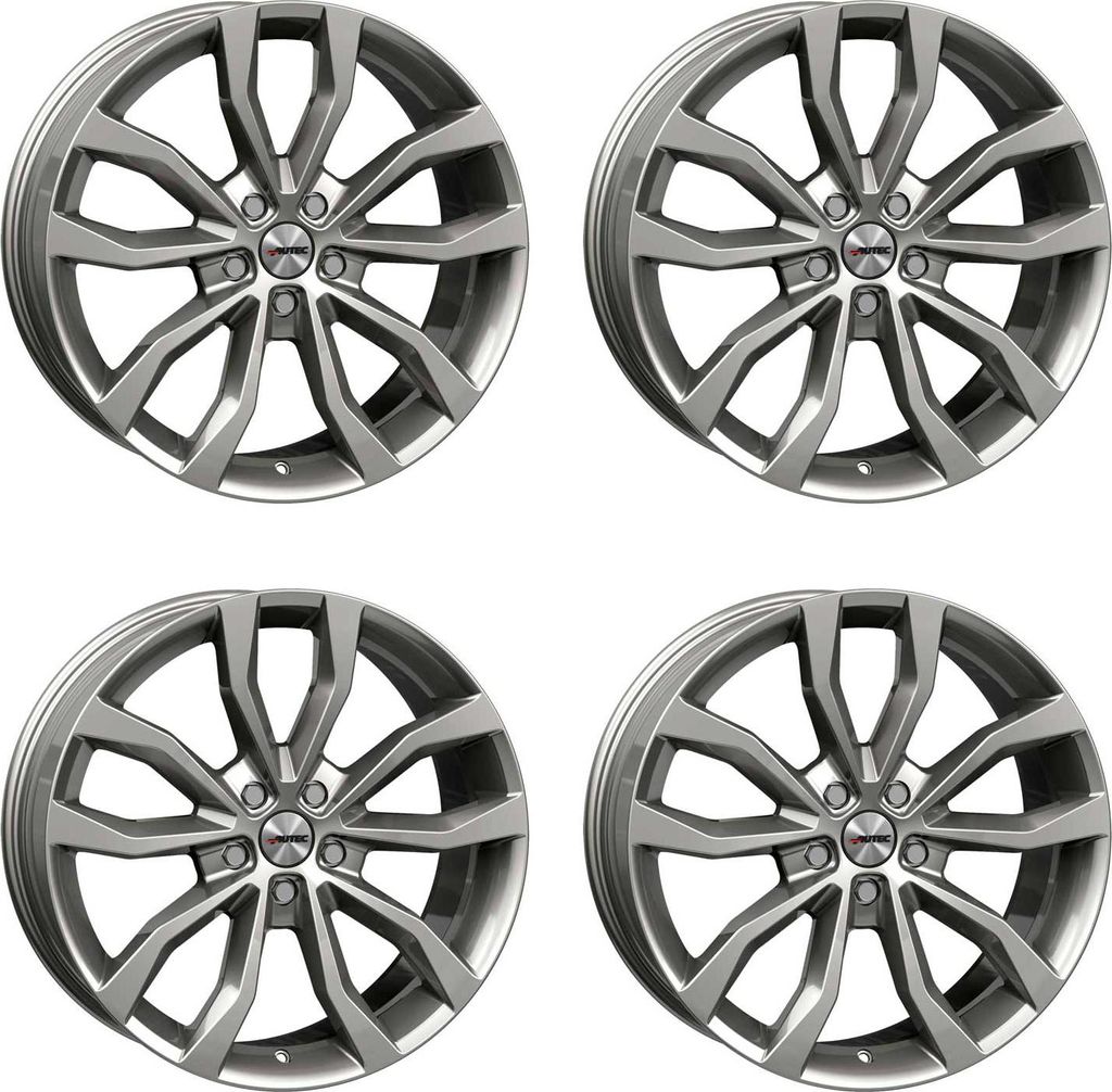 4 Autec Uteca Felgen 7,5x17 5x114,3 SIL für Renault Fluence Trafic Clio (IV) Kangoo (III) Mégane (IV) Espace Latitude Laguna Talisman