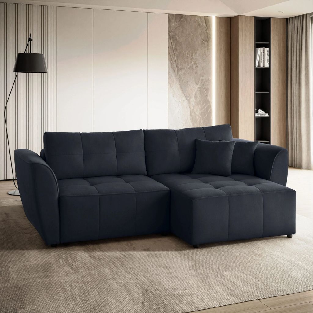 Ecksofa Sehr komfortable, stilvolle, elegante Zimmerecke BAHAMA , B:250/H:70/T:145cm Velo637