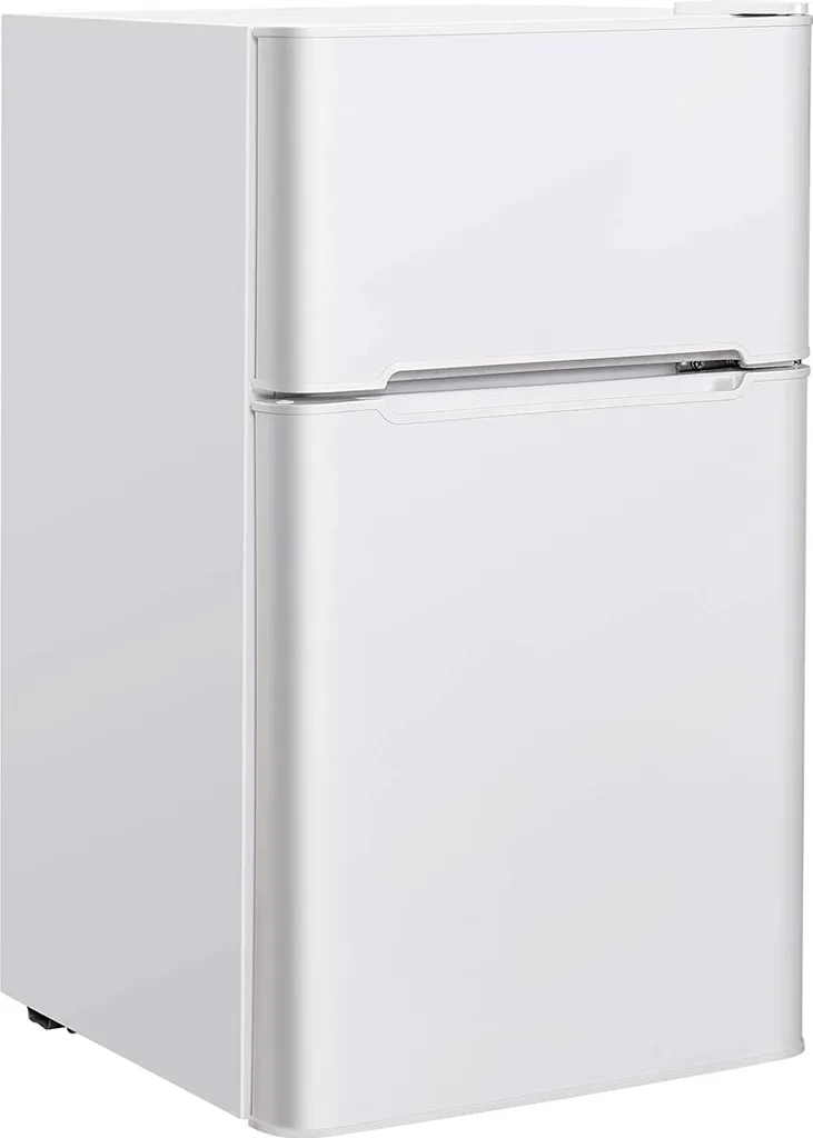 Petit Réfrigérateur 2 Portes 90L avec Partie Congélateur Indépendante