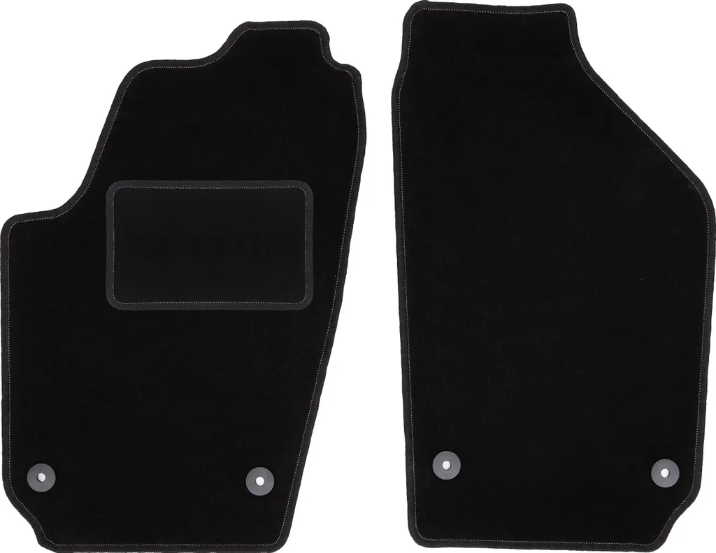 Tappetini Anteriori in Velluto Nero per Seat Ibiza III (6L)