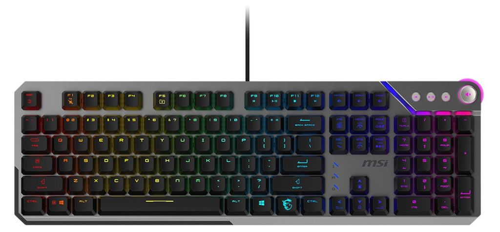 MSI STRIKE 600 Silent Gaming Keyboard. verkabelt