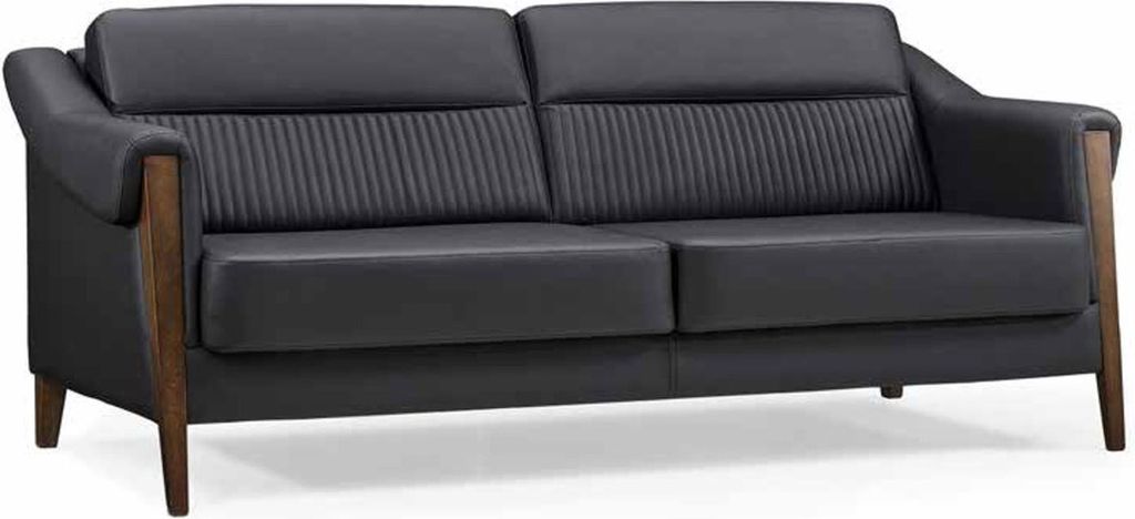 Relax Sofa Design Couch Polster Möbel Dreisitzer xxl big sofas Schwarz 192cm