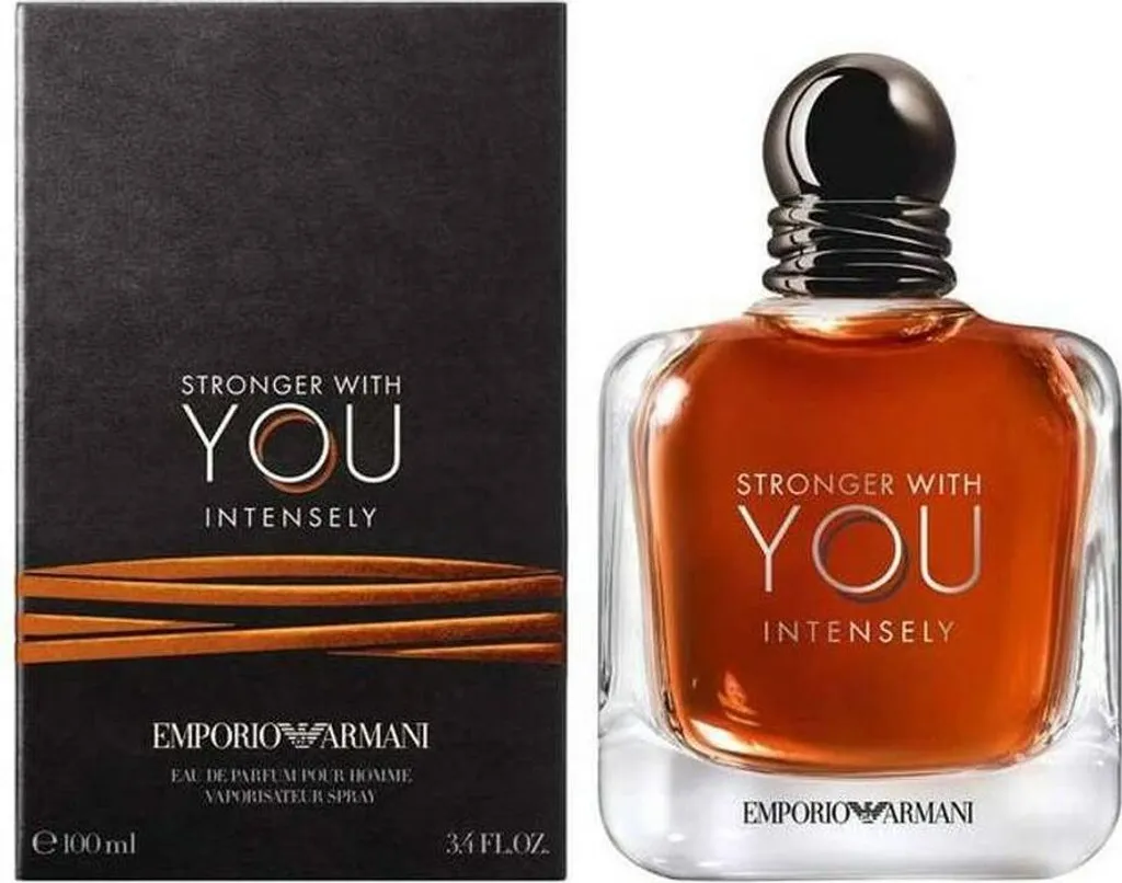 Armani Stronger With You Intensely Parfum Ambré avec Notes Marron Glacé