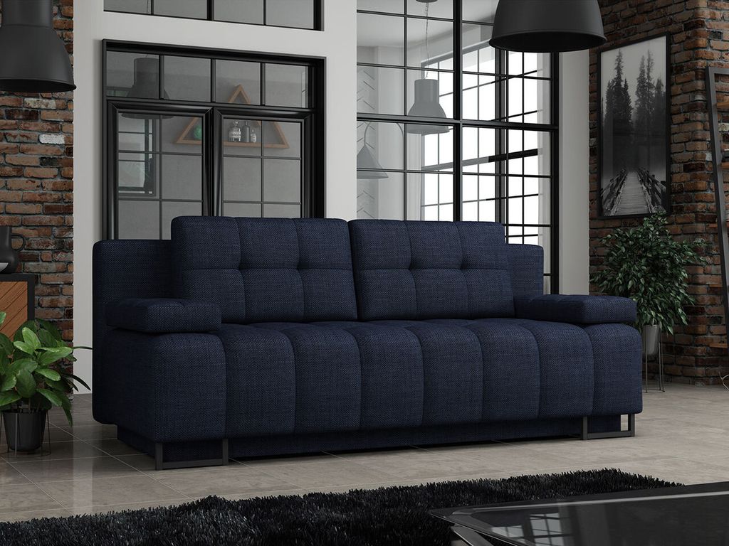 MIRJAN24 Schlafsofa Morena, Sofa mit Bettkasten und Schlaffunktion, Schlafcouch (Farbe: Lux 34)