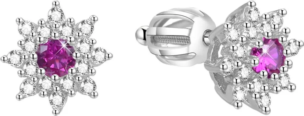 Boucles d'oreilles fleurs en argent pour femme : Accessoire de mode chic