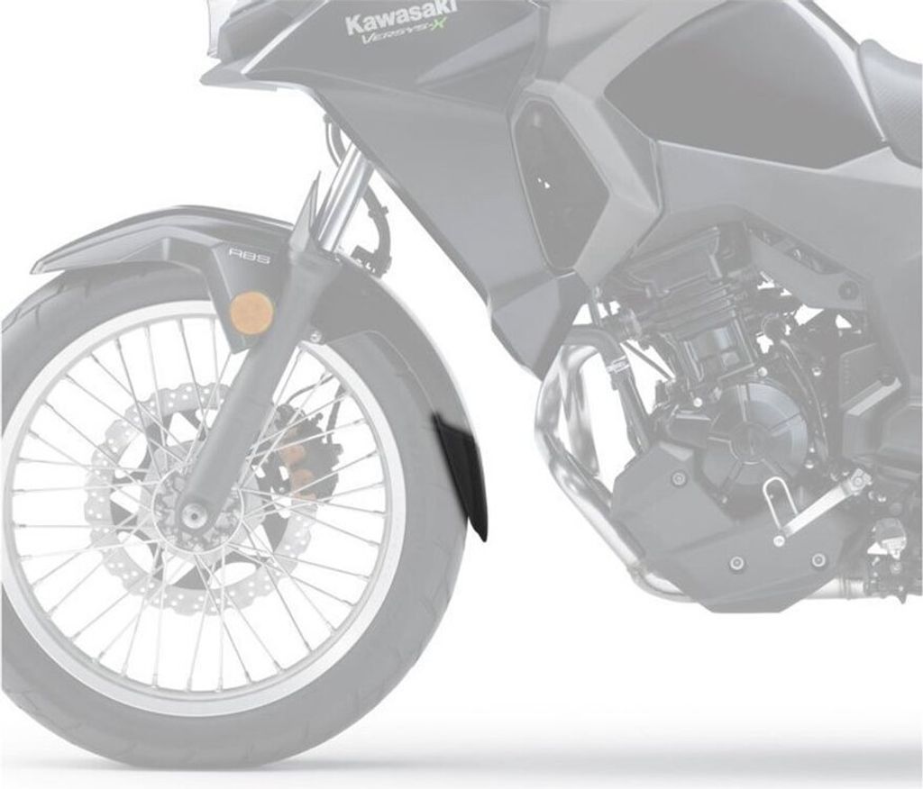 PUIG 9922N Verlängerung des vorderen Schutzblechs passend fuer KAWASAKI VERSYS-X 300 Schwarz