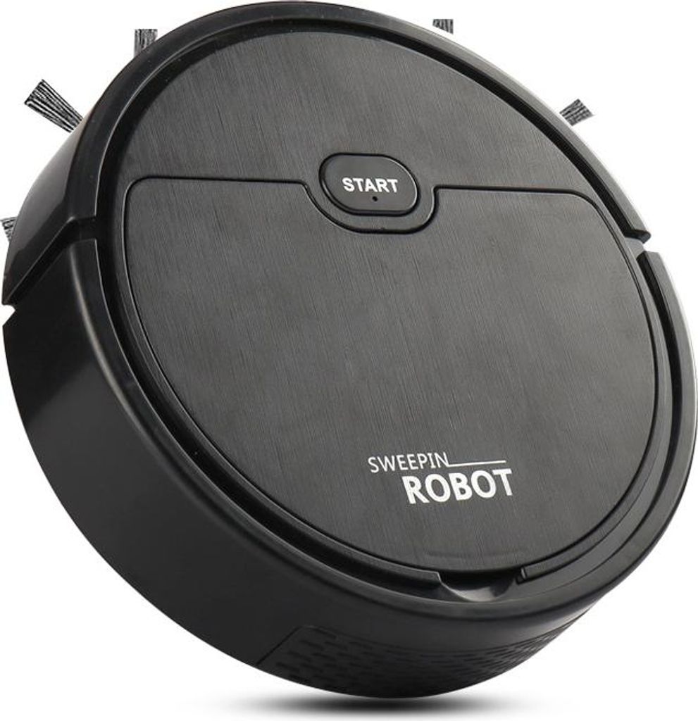 Haushalts-Mini-Kehrroboter, Großhandel, multifunktionale Haushaltsreinigung, Staubsauger, Kehren und Wischen, All-in-One-Maschine, schwarzes, bunt...