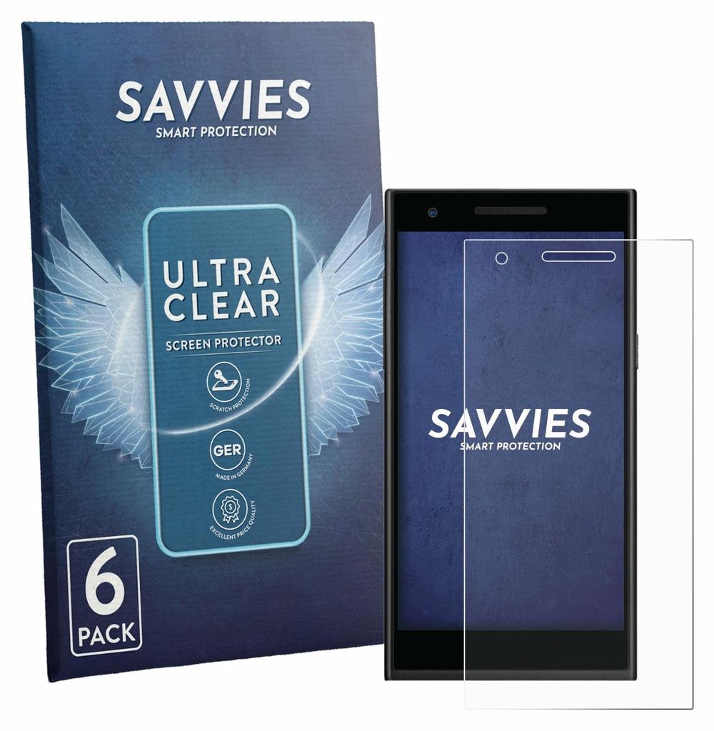6x Für Philips S396 Schutzfolie Savvies Displayschutz Display Schutz Folie Klar Transparent