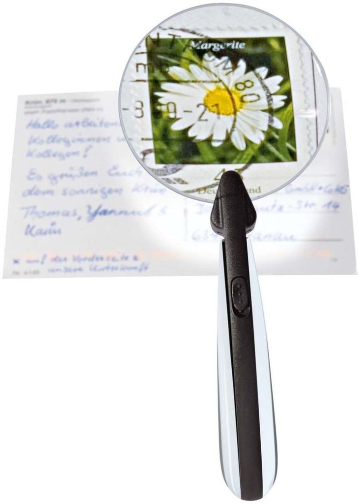 WEDO Lupe rund mit LED rahmenlos Produktbild 